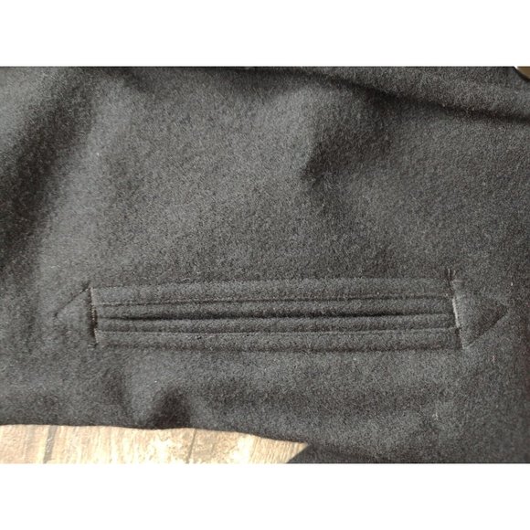 DSCP United States Navy Women’s Black Peacoat Pea Coat Jacket Size 12 Short - Picture 14 of 16